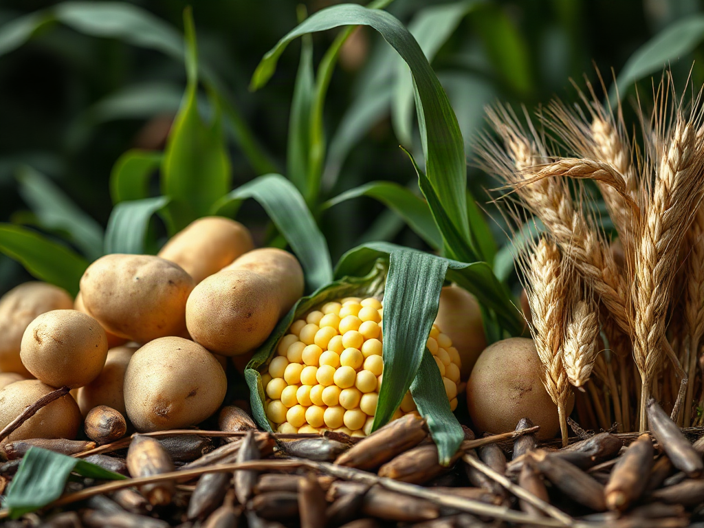 Calorie Production Comparison Between Staple Crops: Potatoes, Maize, Rice, Wheat, and Cassava Calorie Production Comparison Between Staple Crops: Potatoes, Maize, Rice, Wheat, and Cassava