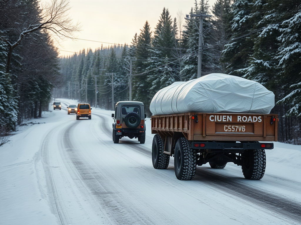 Winter Road Access for Remote Homestead Resupply—A Load, Route, and Weather Decision Plan