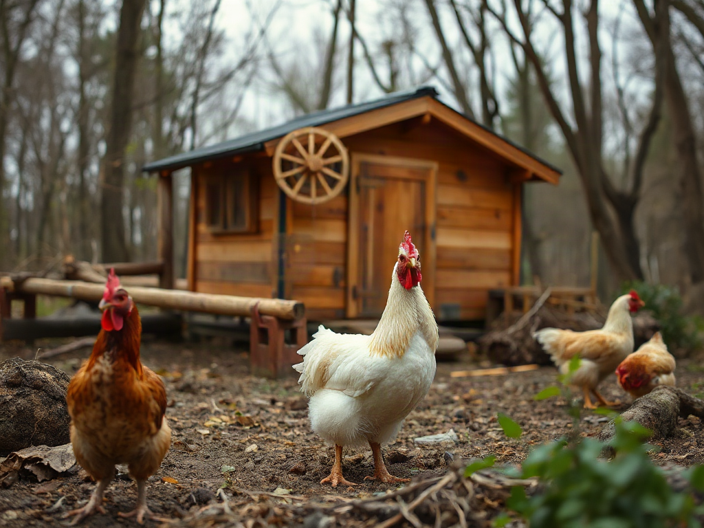 A self-sustaining chicken coop with practical resource use