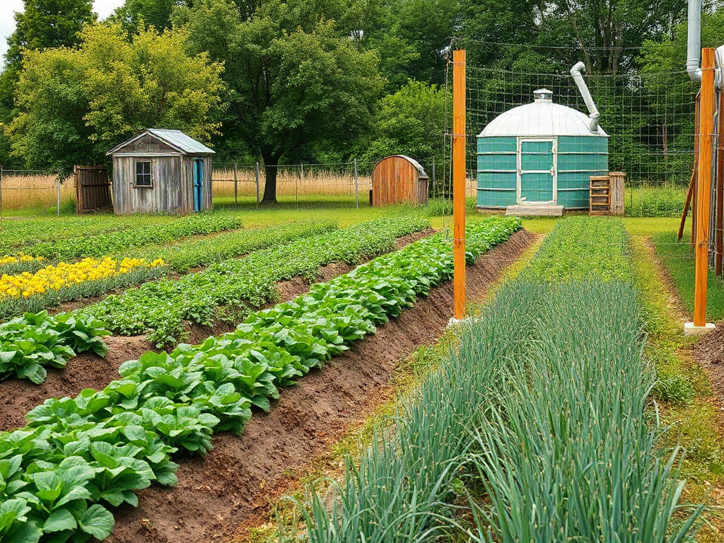 Self-sufficient farm planning for food and utility needs