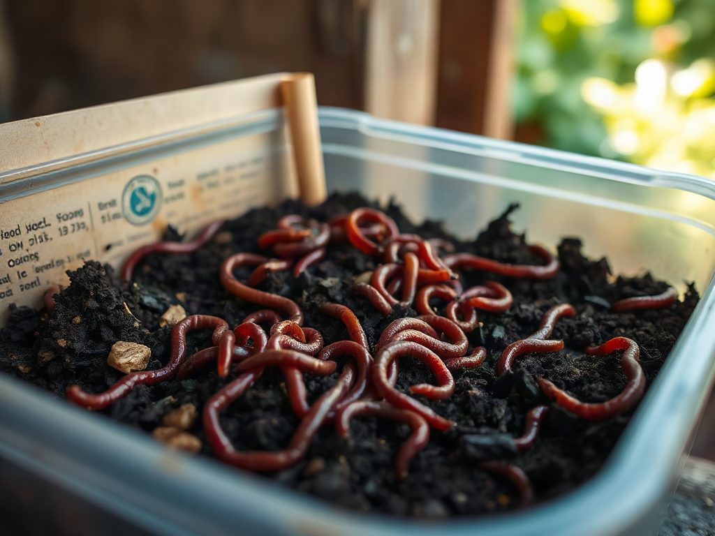 Worm farming for beginners using household compost