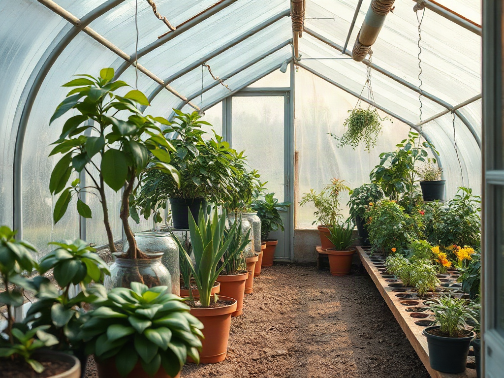 Greenhouse gardening for beginners with humidity and airflow control